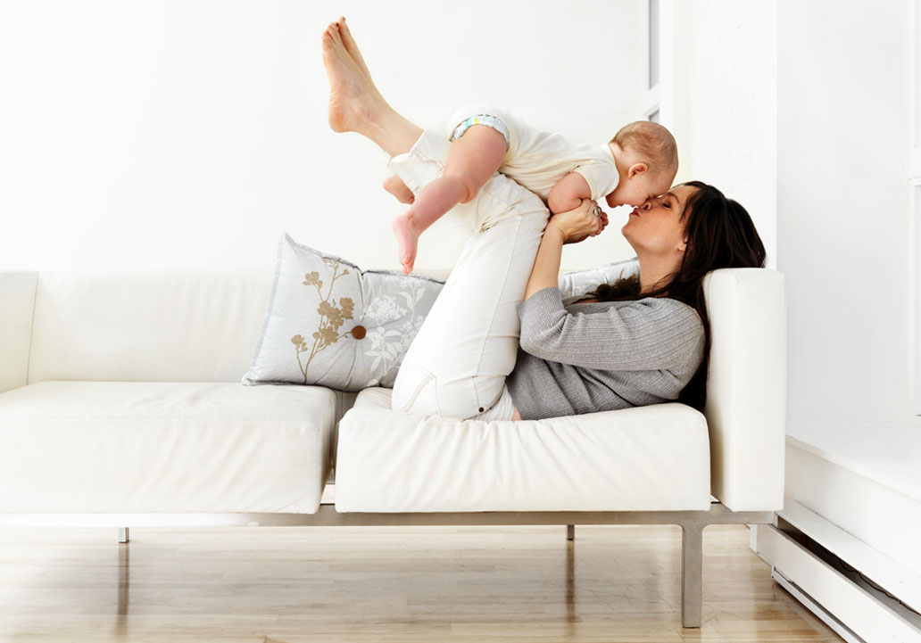 woman and baby