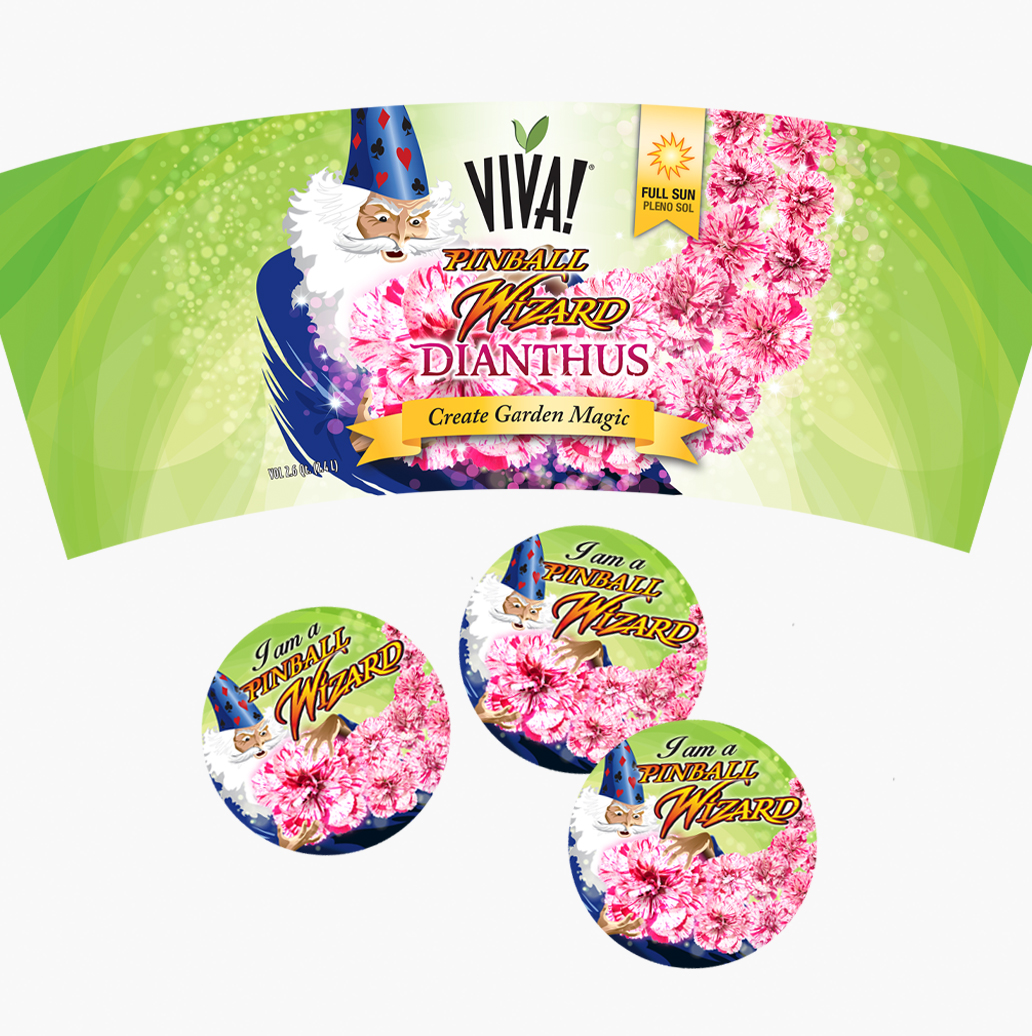 plant pot graphics and stickers